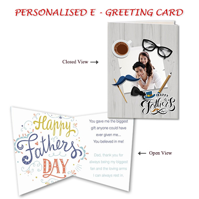 "Personalised E - Greeting Card (Fathers Day) - Click here to View more details about this Product